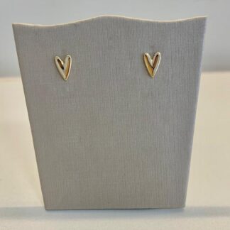 Brinco Mini Coração Banhado a Ouro18k