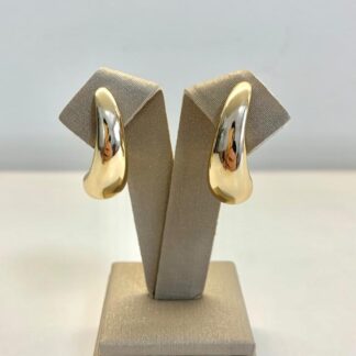 Brinco Vírgula M Banhado a Ouro 18k