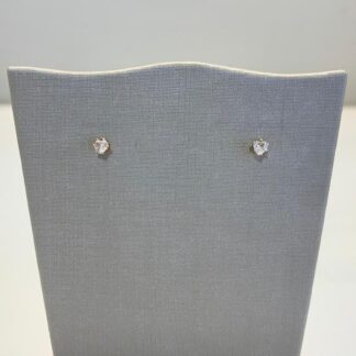 Brinco Mini Ponto de Luz Coração Banhado a Ouro18k