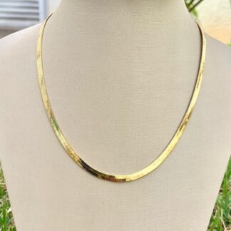 Colar Fita Banhado a Ouro18k