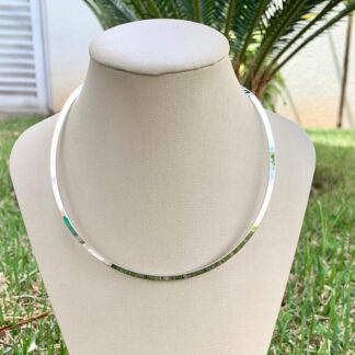 Aro Fino com Fecho Ródio Branco