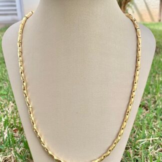 Colar Canutilho G Banhado a Ouro18k