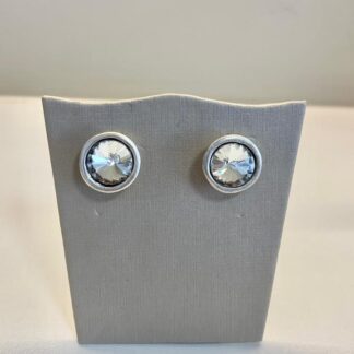 Brinco Redondo com Cristal em Zamac