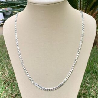Corrente Groumet 70cm em Prata 925