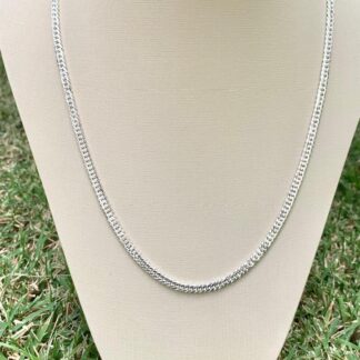Corrente Groumet 70cm em Prata 925