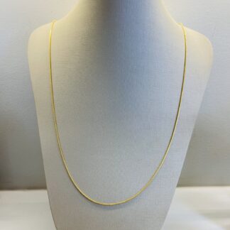 Corrente Rabo de Rato Banhada a Ouro18k.