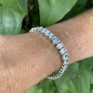 Pulseira Riviera com Cristais em Ródio.