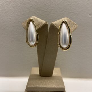 Brinco Gota Pérola Banhado a Ouro18k