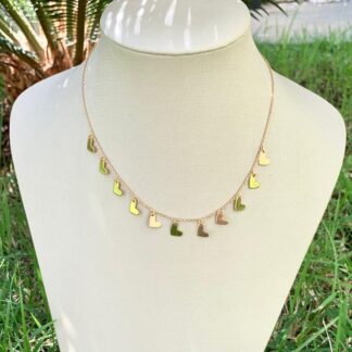 Colar Corações Banhado a Ouro18k