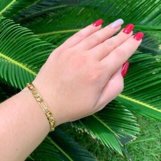 Pulseira Elos G Banhado a Ouro18k