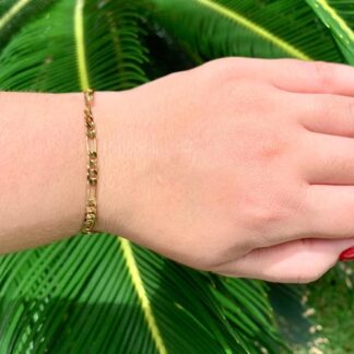 Pulseira Elos M Banhada a Ouro18k