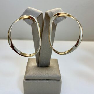 Brinco Argola Frontal Banhado a Ouro18k