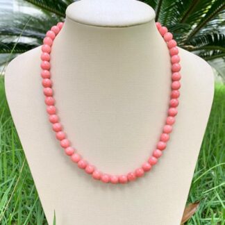 Colar Jade Goiaba Banhado a Ouro18k