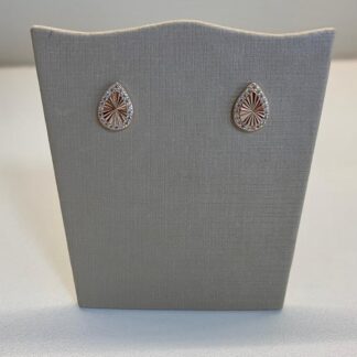 Brinco Gota Raiada Banhado a Ouro18k