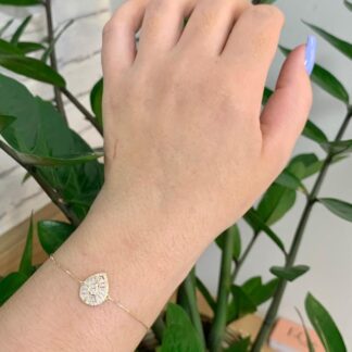 Pulseira Pizza com Baguetes Banhado a Ouro18k