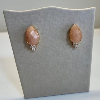 Brinco Jade Nude Banhado a Ouro18k