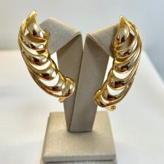Brinco Espiral Earcuff Banhado a Ouro 18K