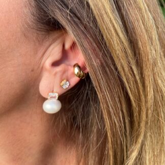 Piercing Ondas Banhado a Ouro 18K