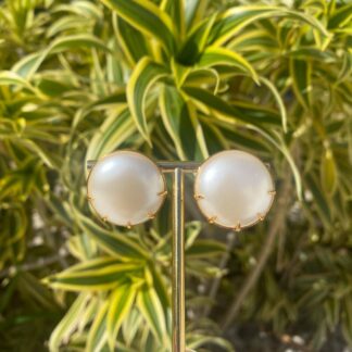 Brinco Pérola Natural Banhado a Ouro 18K