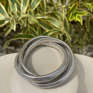 Bracelete Entrelaçado Ródio